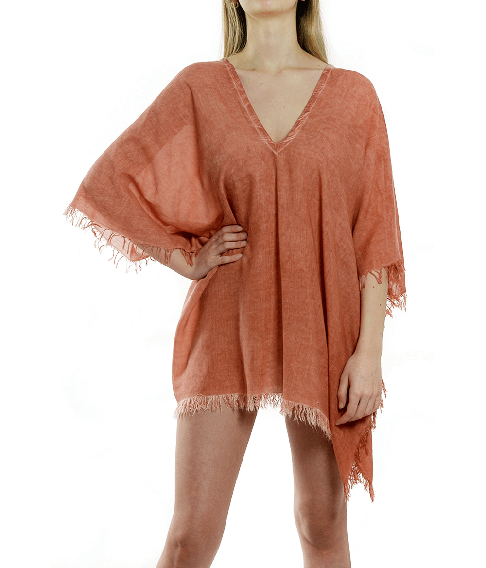 Benessere Naturale: Bamboo Kaftano Corto: Stile Elegante e Sostenibile per l'Estate